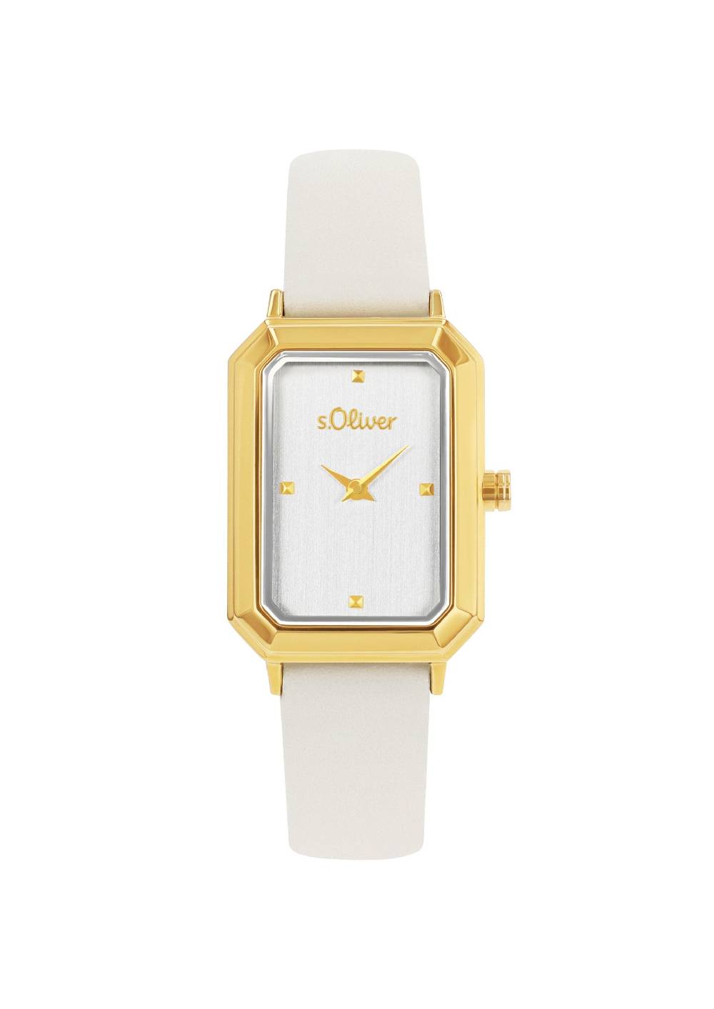 S.Oliver Zierliche Uhr Mit Lederarmband