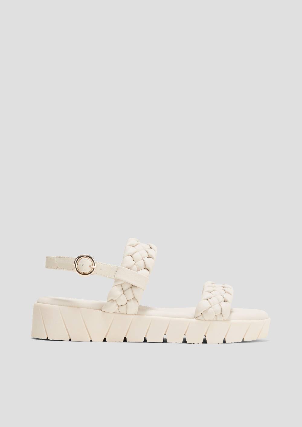 S.Oliver Sandalen Mit Flecht-Detail Und Dornschließe