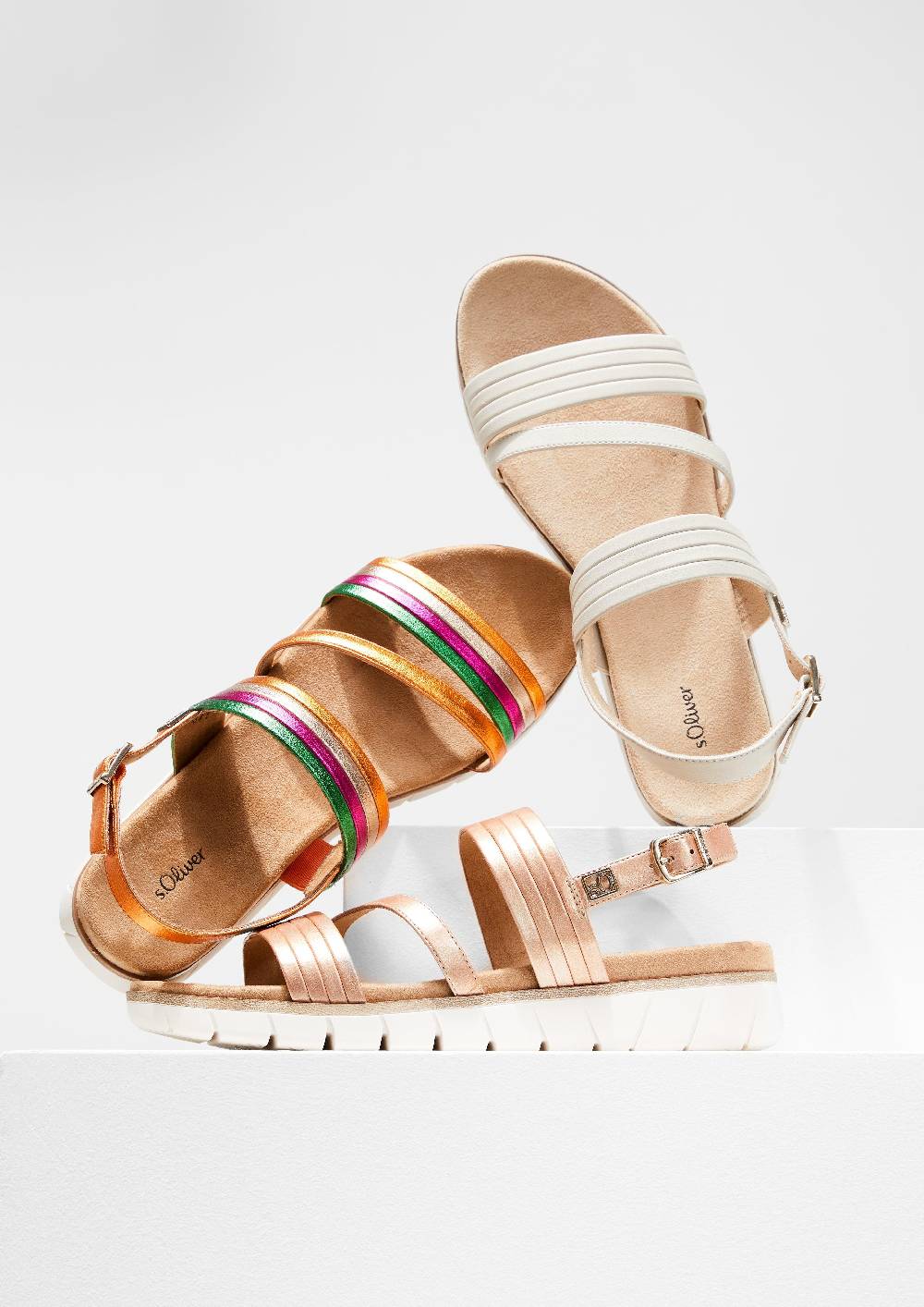 S.Oliver Sandalen Mit Riemen Und Profilierter Sohle