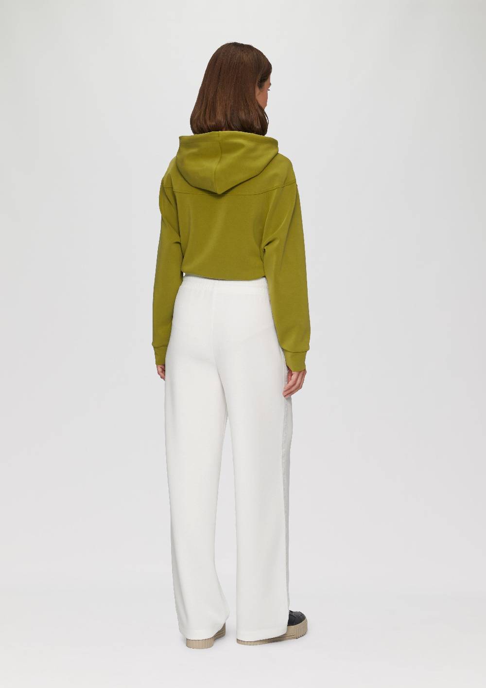 S.Oliver Scuba-Hose Mit Wide-Leg Und Logo-Detail An Der Seitennaht