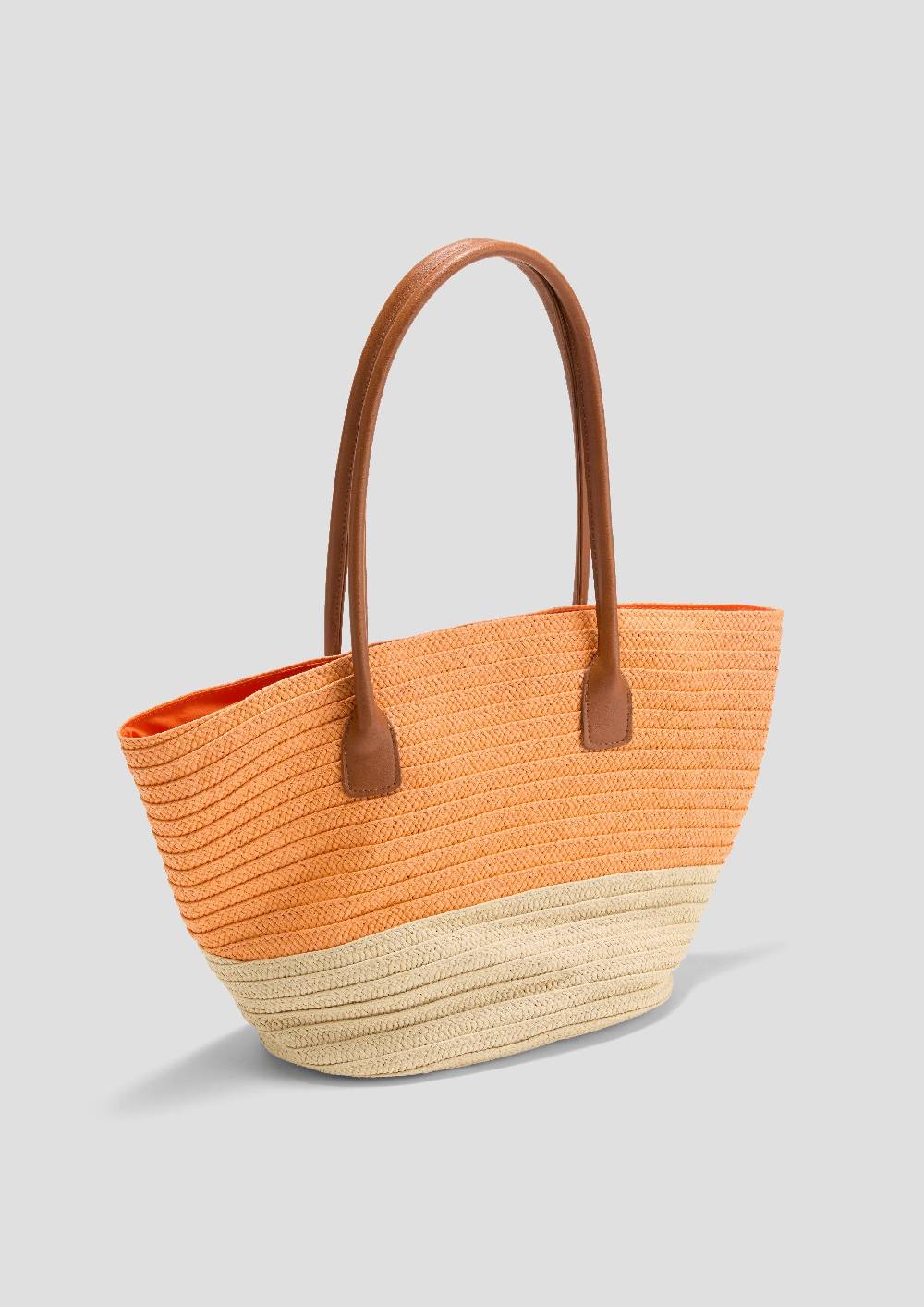 S.Oliver Shopper In Bast-Optik Mit Magnet-Verschluss