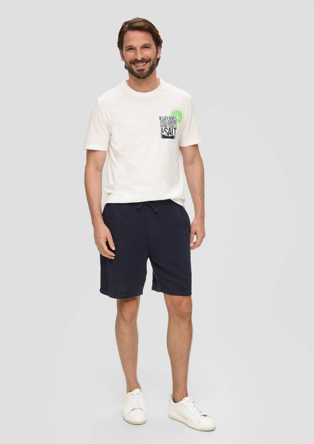 S.Oliver Shorts Aus Baumwoll-Stretch Mit Paspeltaschen