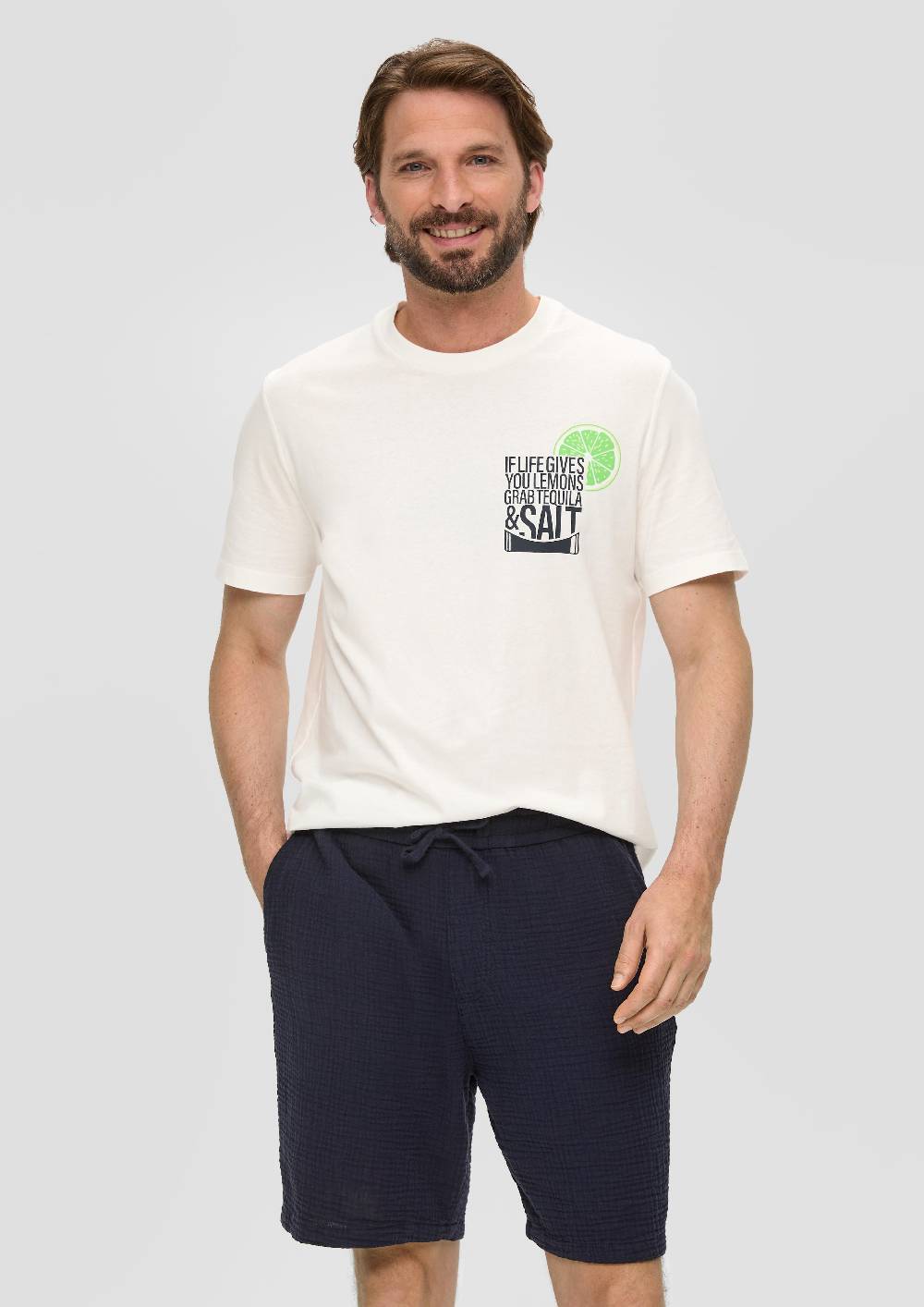 S.Oliver Shorts Aus Baumwoll-Stretch Mit Paspeltaschen