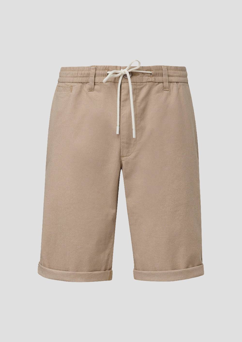 S.Oliver Shorts Aus Baumwollstretch Mit Elastikbund Und Tunnelzug