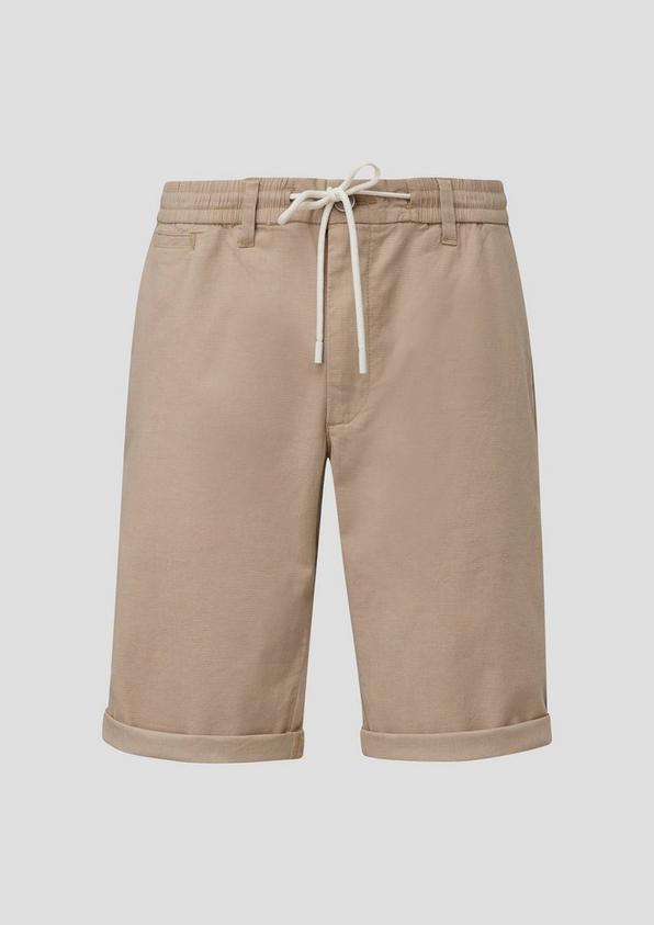 s.Oliver Shorts aus Baumwollstretch mit Elastikbund und Tunnelzug