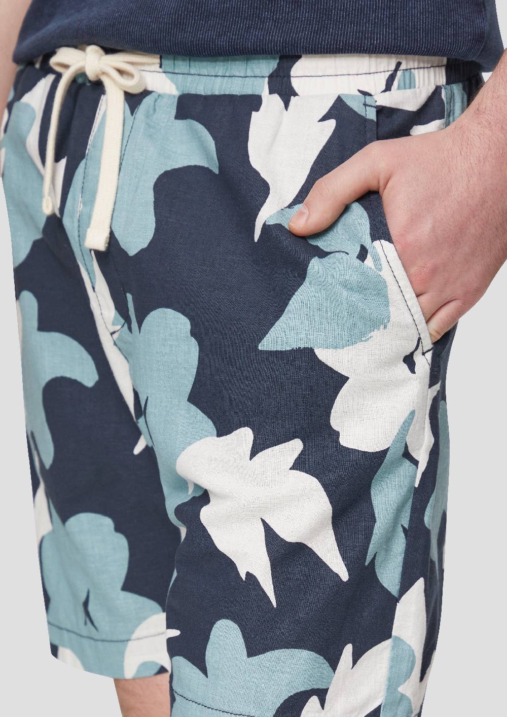 S.Oliver Shorts Mit All-over-Print Und Elastischem Bund