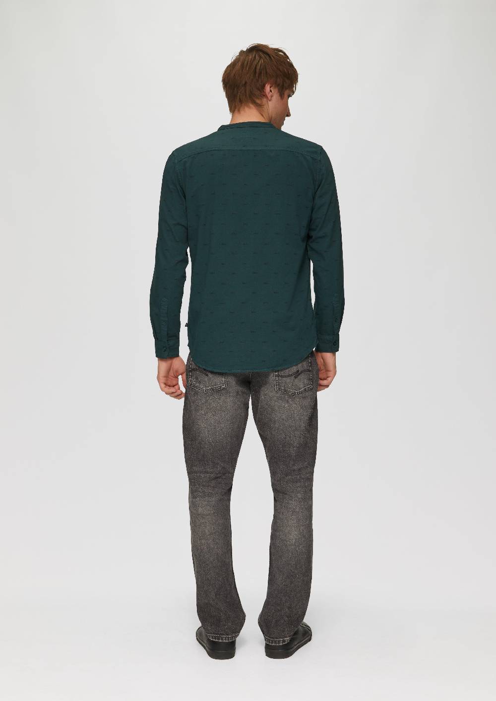 S.Oliver Slim Fit: Gewaschenes Hemd Mit All-over-Print