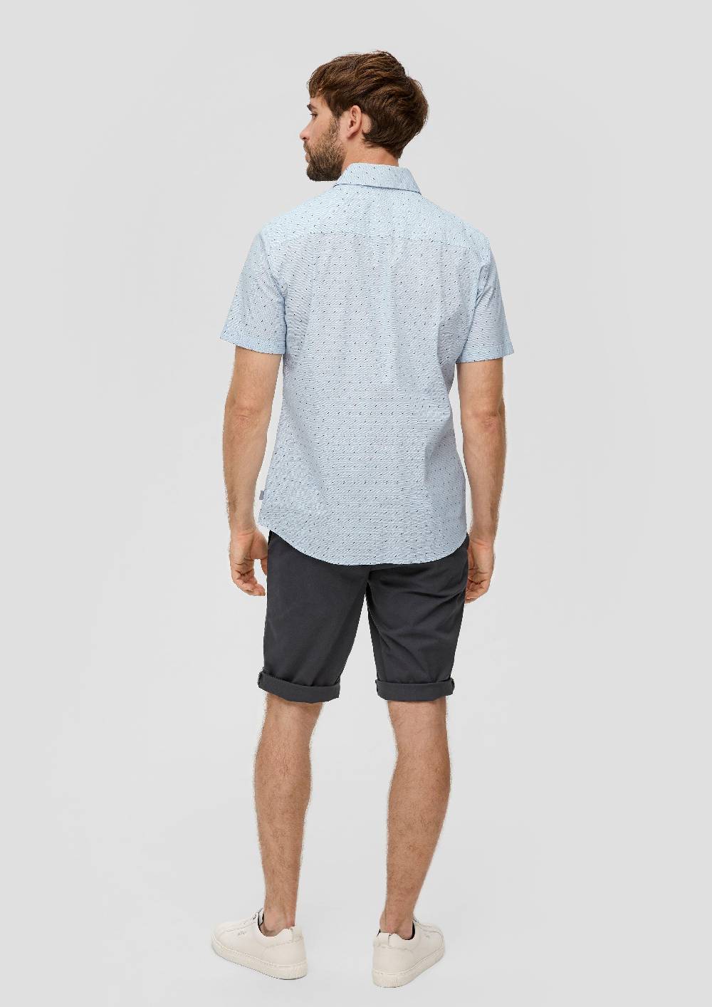 S.Oliver Slim Fit: Kurzarmhemd Mit Aufgesetzter Tasche