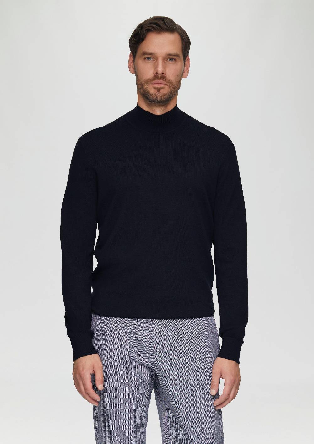 S.Oliver Softer Turtleneckpullover Aus Baumwoll-Merino-Mix