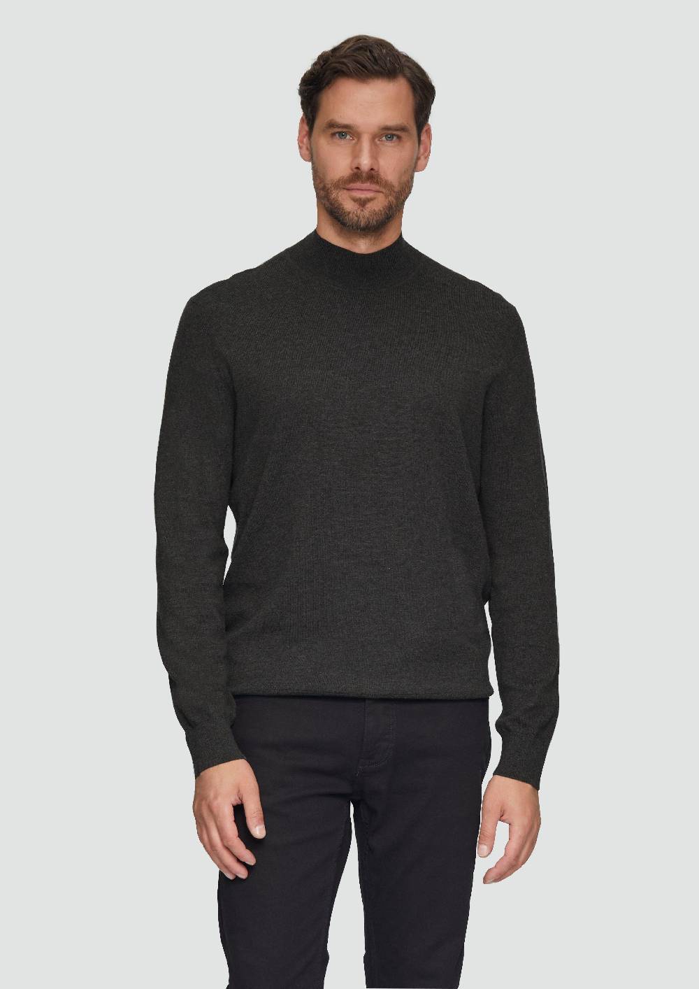 S.Oliver Softer Turtleneckpullover Aus Baumwoll-Merino-Mix