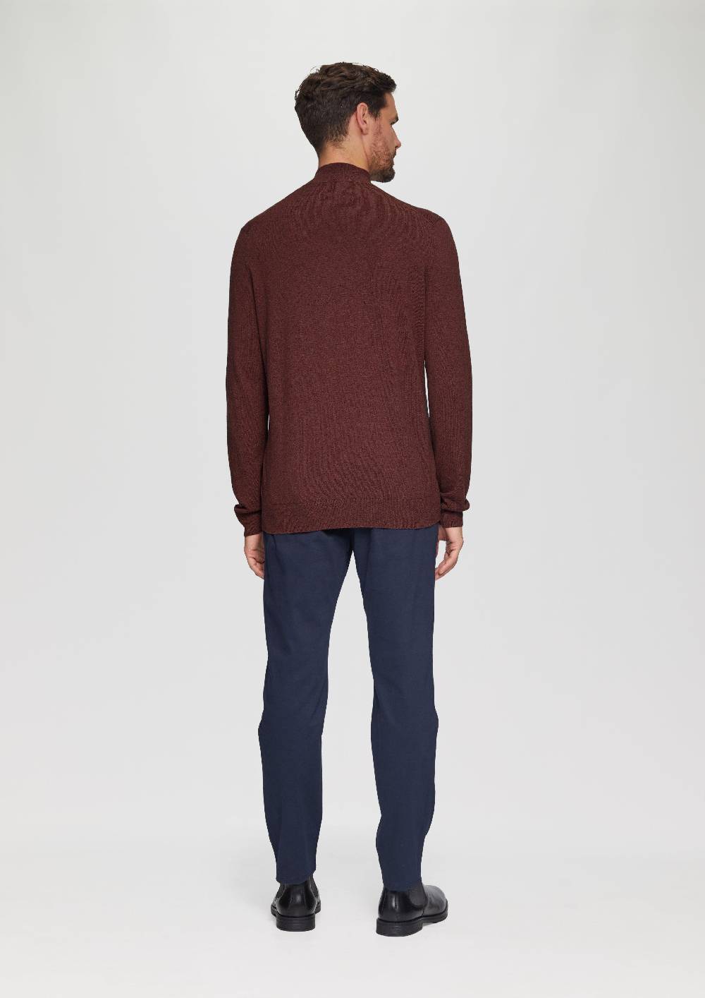 S.Oliver Softer Turtleneckpullover Aus Baumwoll-Merino-Mix