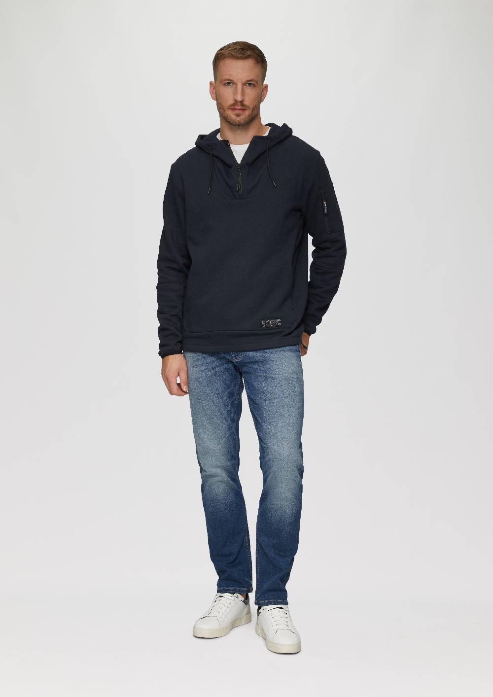 S.Oliver Sportives Kapuzen-Sweatshirt Mit Zip-Details