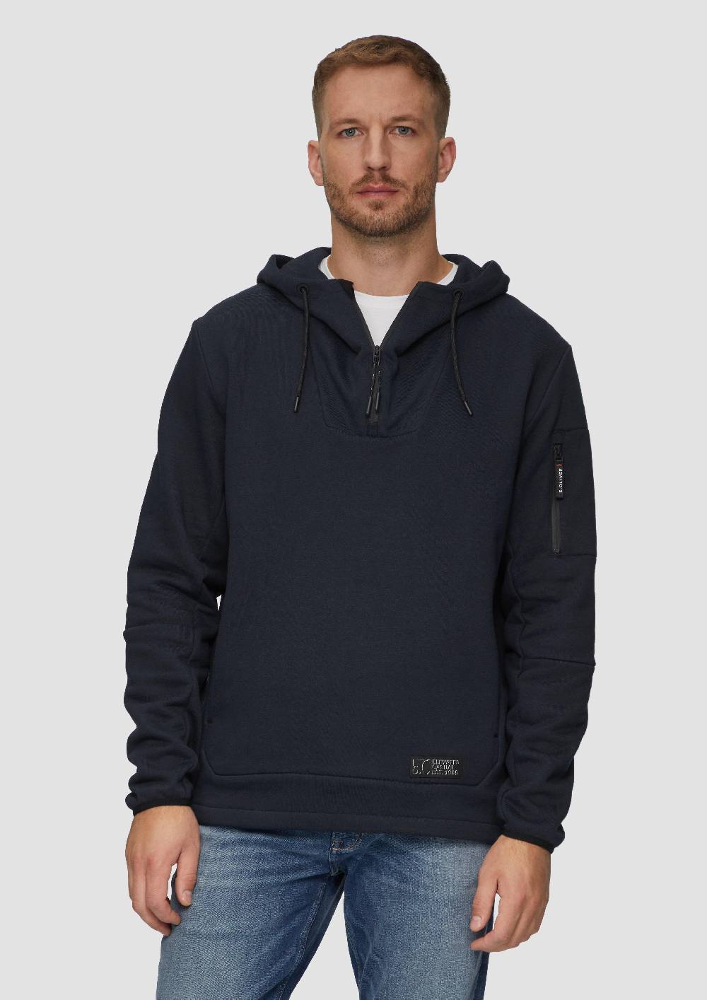 S.Oliver Sportives Kapuzen-Sweatshirt Mit Zip-Details
