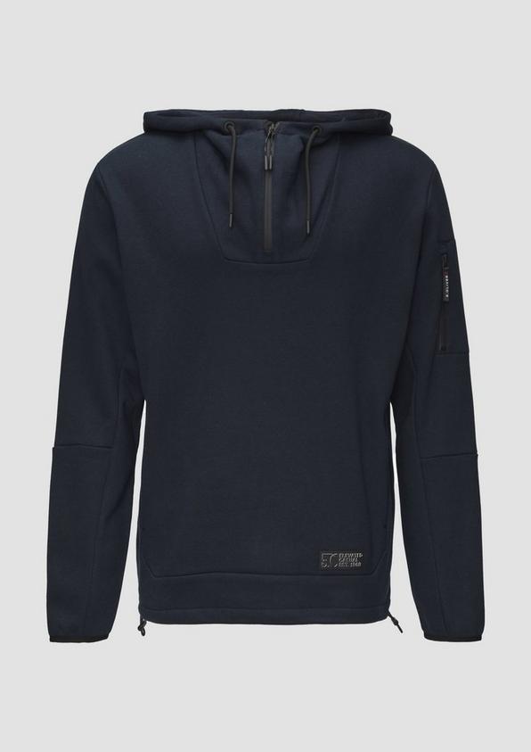 s.Oliver Sportives Kapuzen-Sweatshirt mit Zip-Details