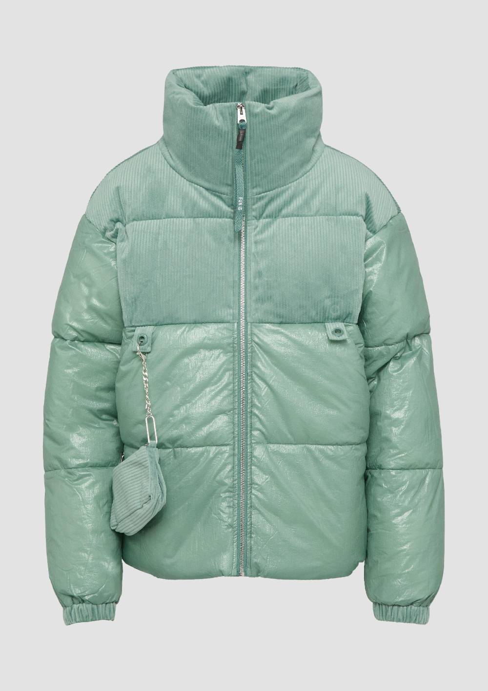 S.Oliver Steppjacke Im Fabricmix Mit Abnehmbarer Tasche