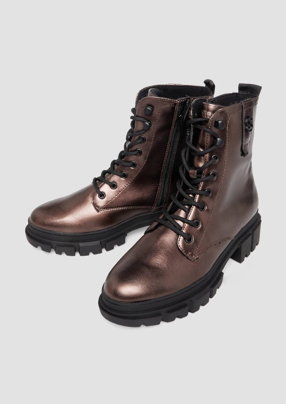 S.Oliver Stiefeletten Mit Schnürung Und Reißverschluss