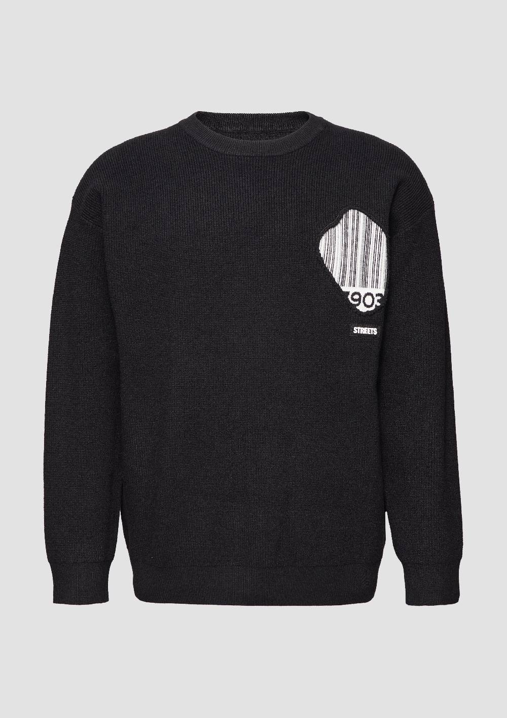 S.Oliver STREETS Kapsel Strickpullover Mit Applikation