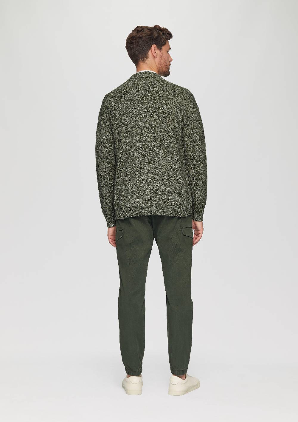 S.Oliver Strickcardigan Mit V-Ausschnitt In Bicolor-Optik