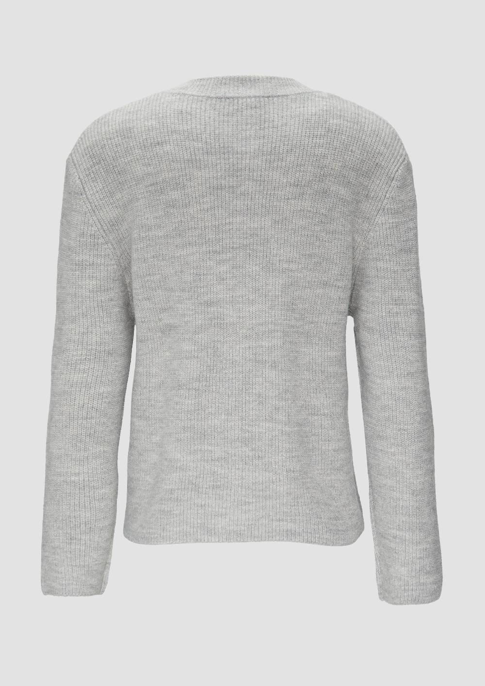 S.Oliver Strickjacke Aus Alpakamix Mit Aufgesetzten Taschen