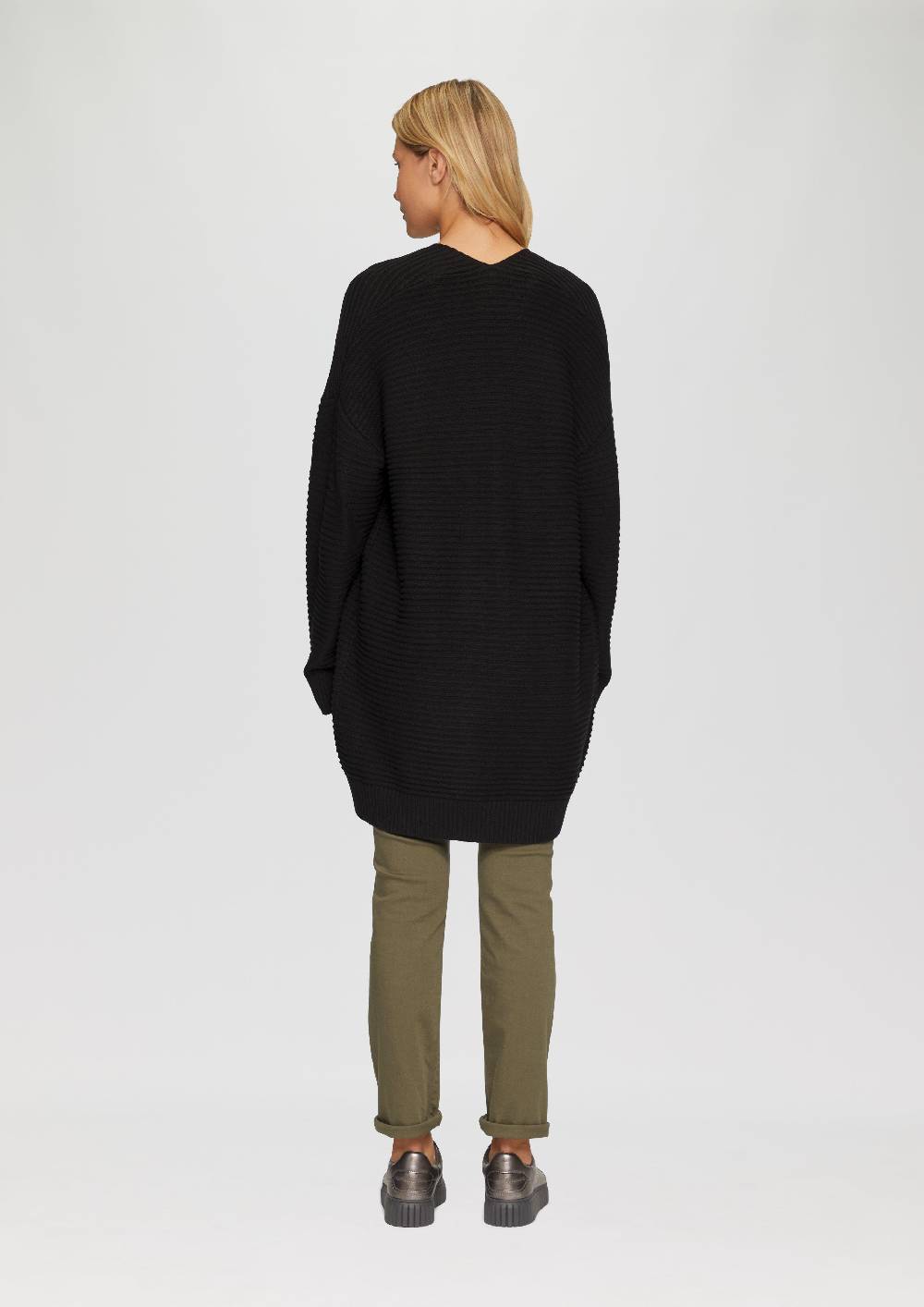 S.Oliver Strickjacke Im Oversize-Look Mit Ottoman-Struktur