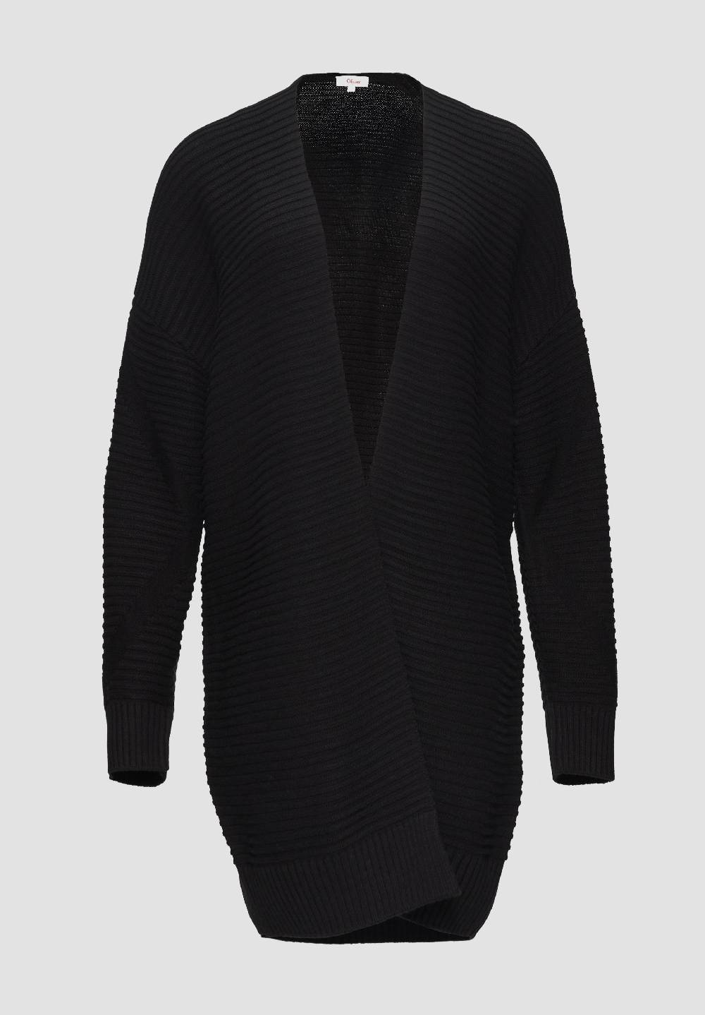 S.Oliver Strickjacke Im Oversize-Look Mit Ottoman-Struktur