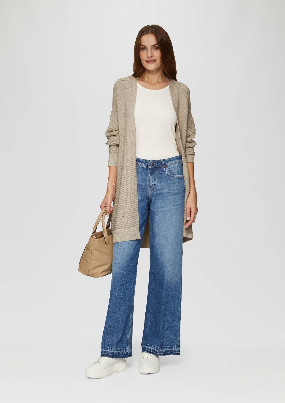 S.Oliver Strickjacke Im Oversize-Look Mit Ottoman-Struktur