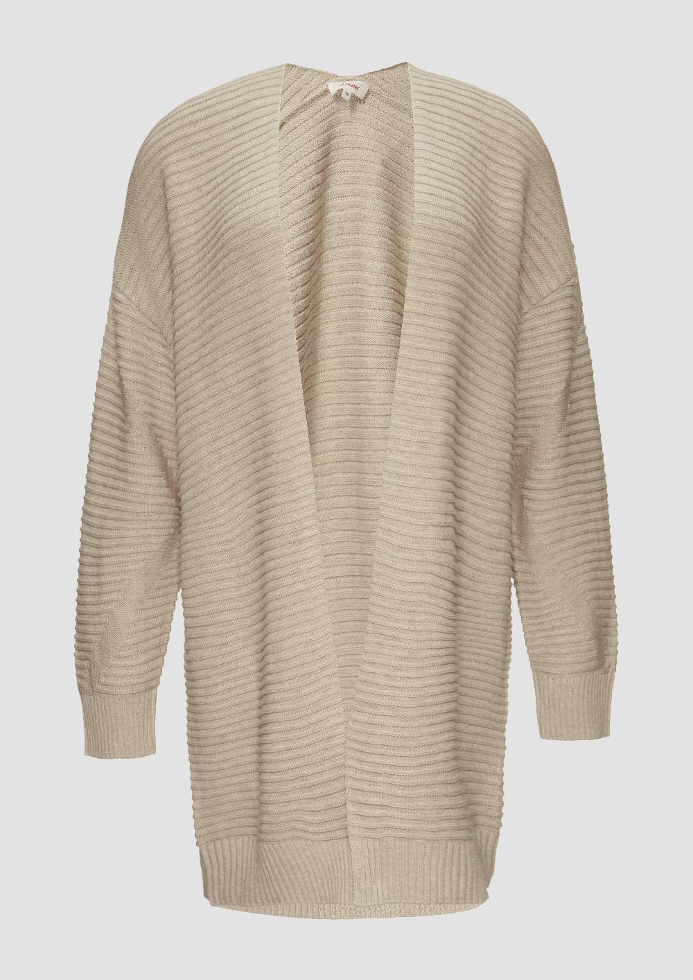 S.Oliver Strickjacke Im Oversize-Look Mit Ottoman-Struktur