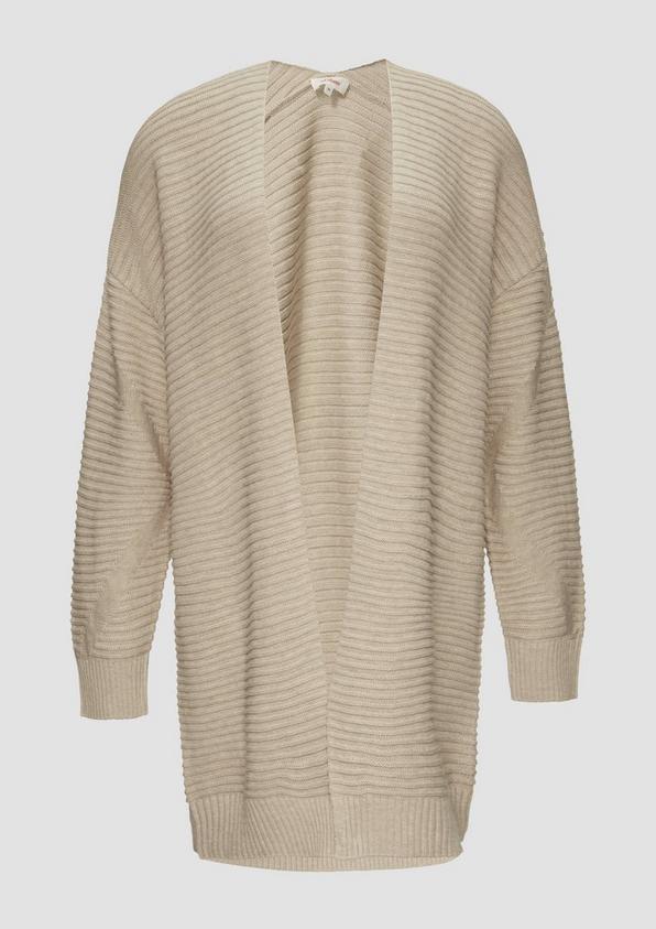 s.Oliver Strickjacke im Oversize-Look mit Ottoman-Struktur