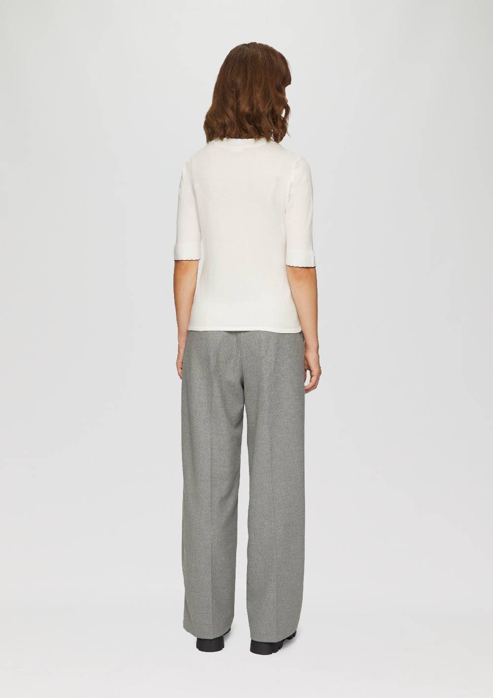 S.Oliver Strickpullover Im Slim Fit Mit Kontrastdetails