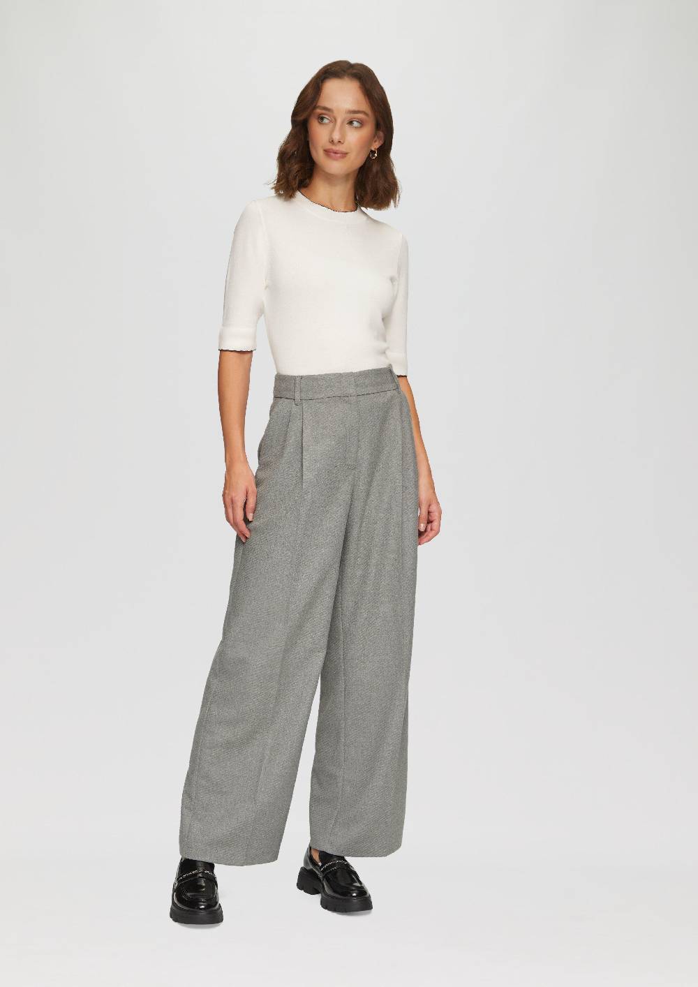 S.Oliver Strickpullover Im Slim Fit Mit Kontrastdetails