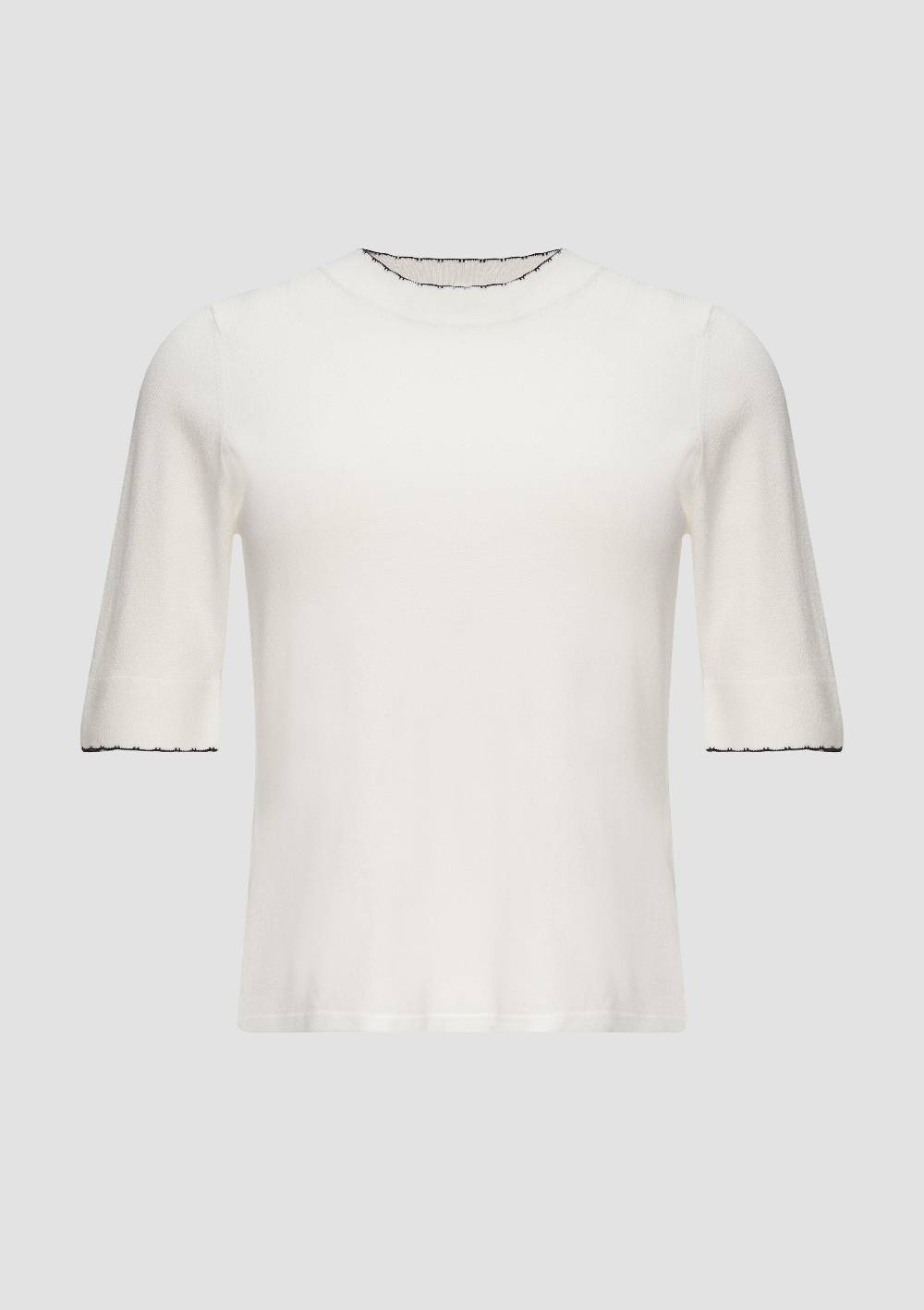 S.Oliver Strickpullover Im Slim Fit Mit Kontrastdetails