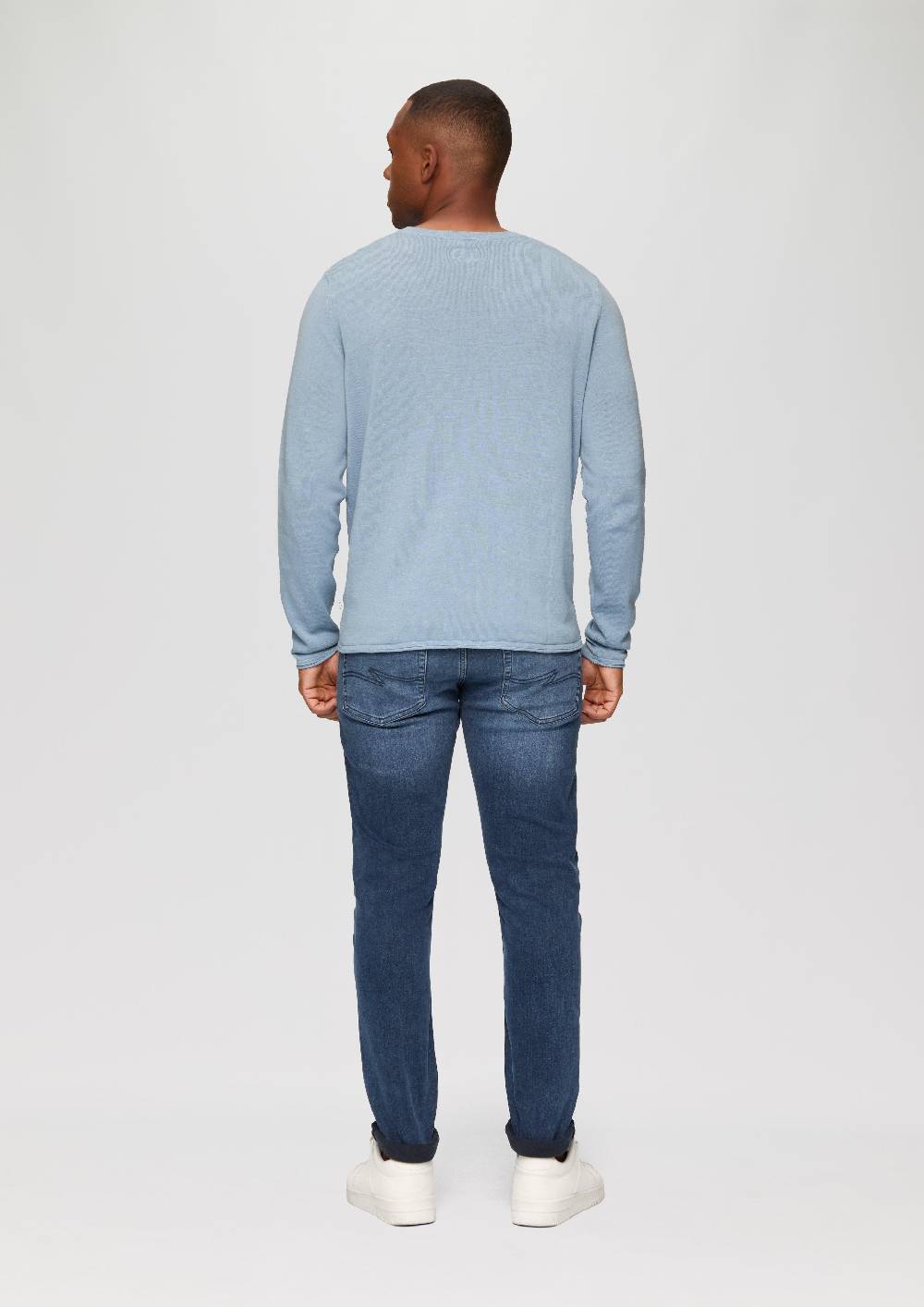 S.Oliver Strickpullover Mit Rollsaum Und Wascheffekt