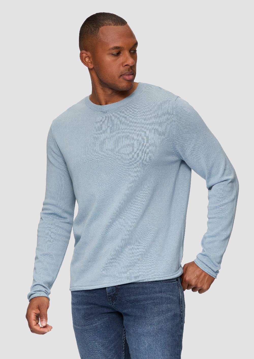 S.Oliver Strickpullover Mit Rollsaum Und Wascheffekt