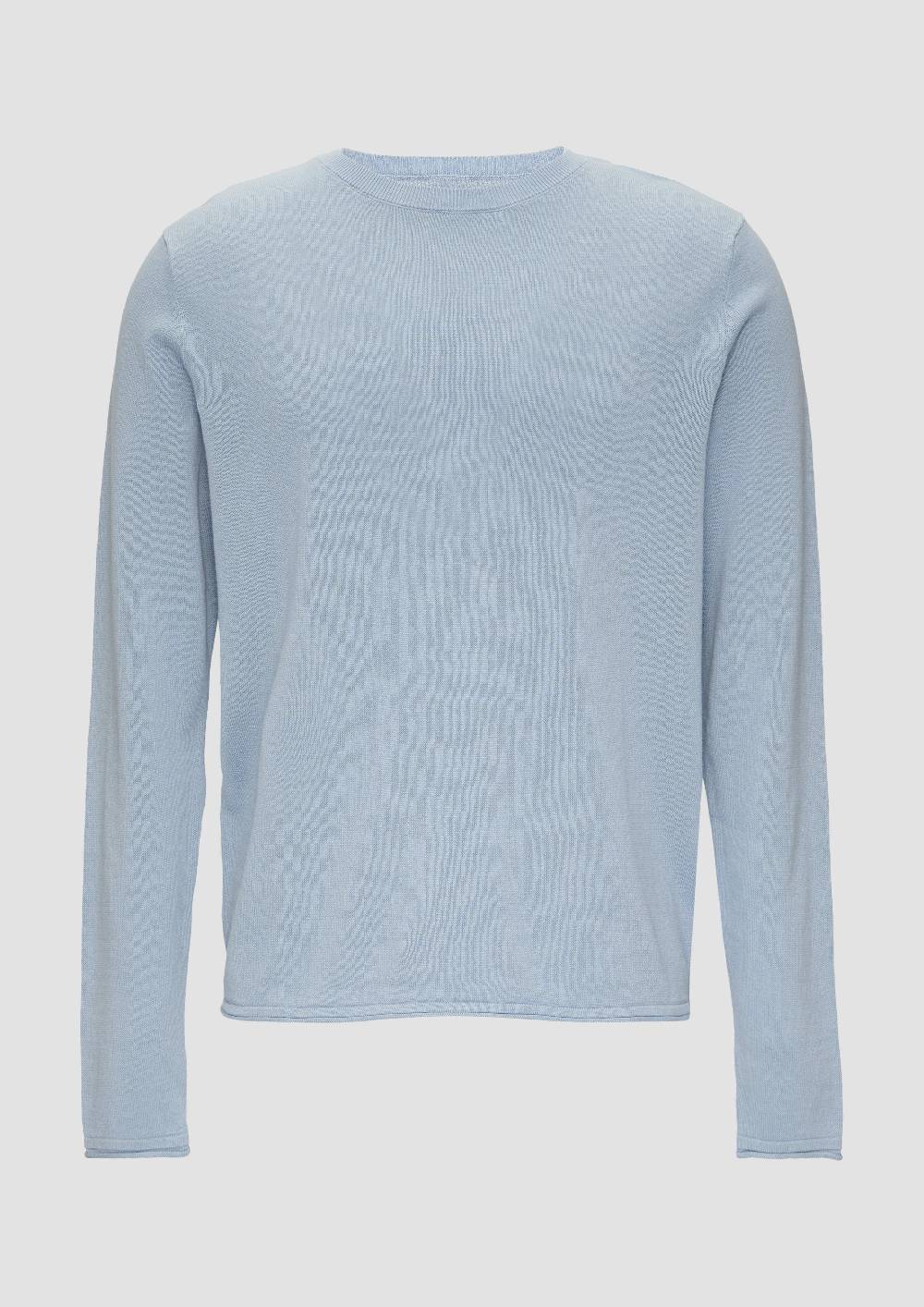 S.Oliver Strickpullover Mit Rollsaum Und Wascheffekt