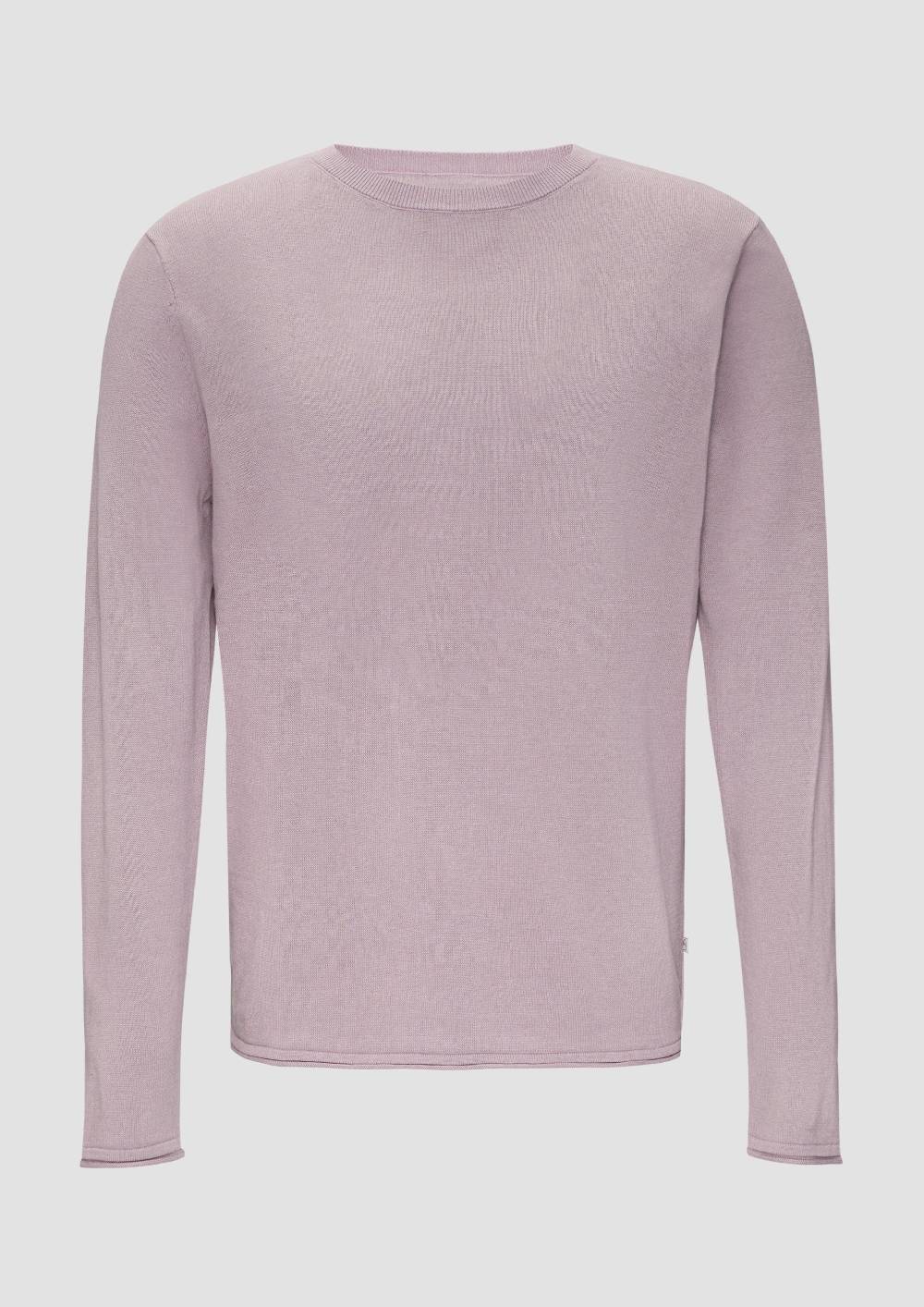 S.Oliver Strickpullover Mit Rollsaum Und Wascheffekt