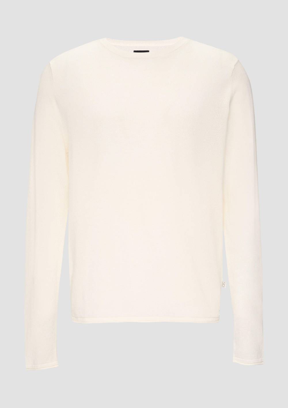 S.Oliver Strickpullover Mit Rollsaum Und Wascheffekt