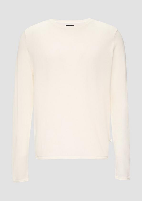 s.Oliver Strickpullover mit Rollsaum und Wascheffekt