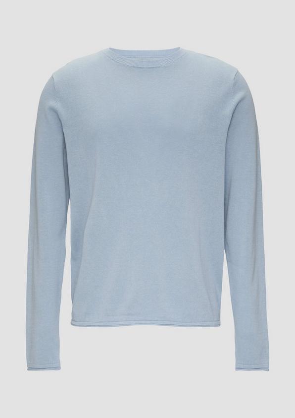 s.Oliver Strickpullover mit Rollsaum und Wascheffekt