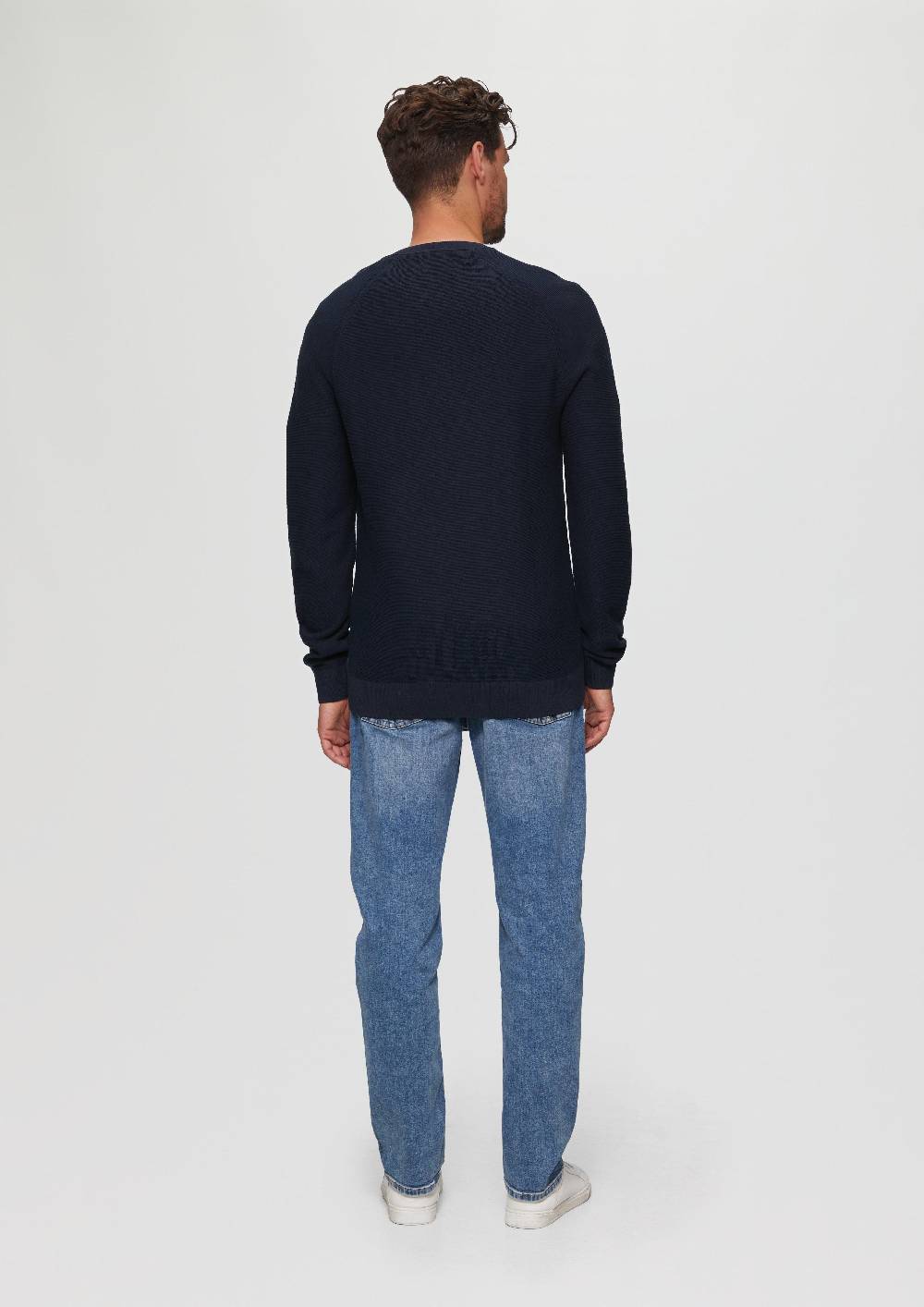 S.Oliver Strickpullover Mit Struktur Und Label-Patch