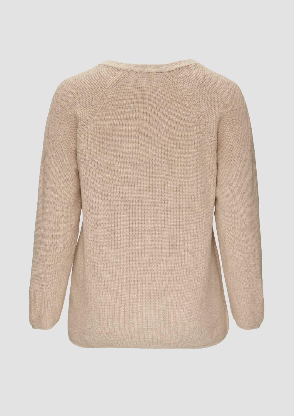 S.Oliver Strickpullover Mit V-Ausschnitt Im Loose Fit