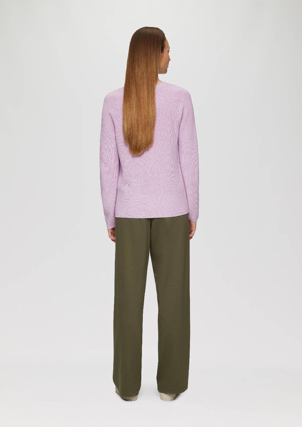 S.Oliver Strickpullover Mit V-Ausschnitt Und Raglan-Ärmeln