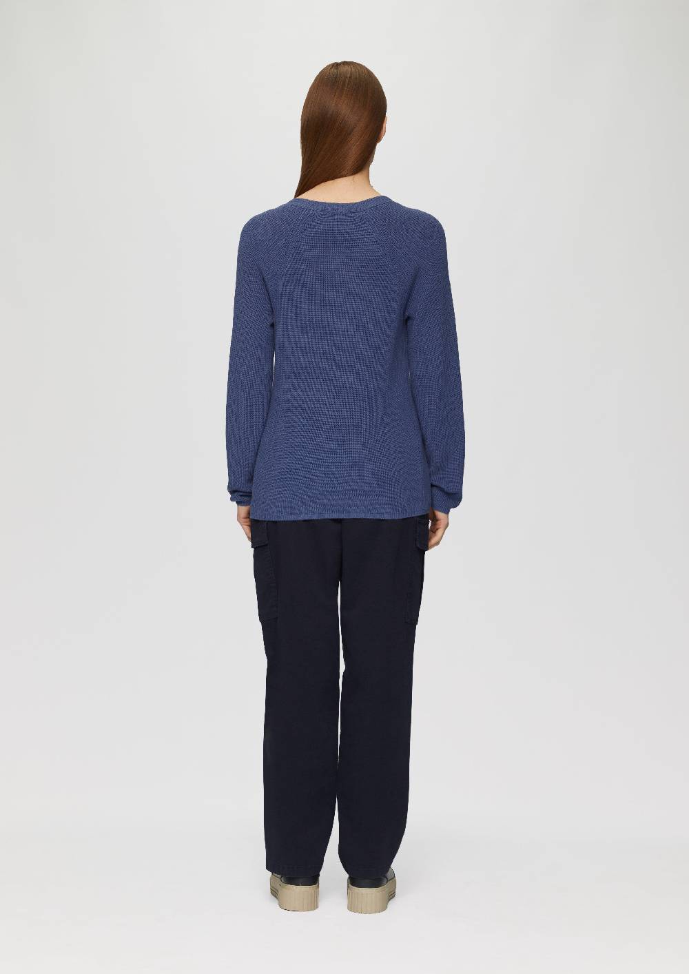 S.Oliver Strickpullover Mit V-Ausschnitt Und Raglan-Ärmeln