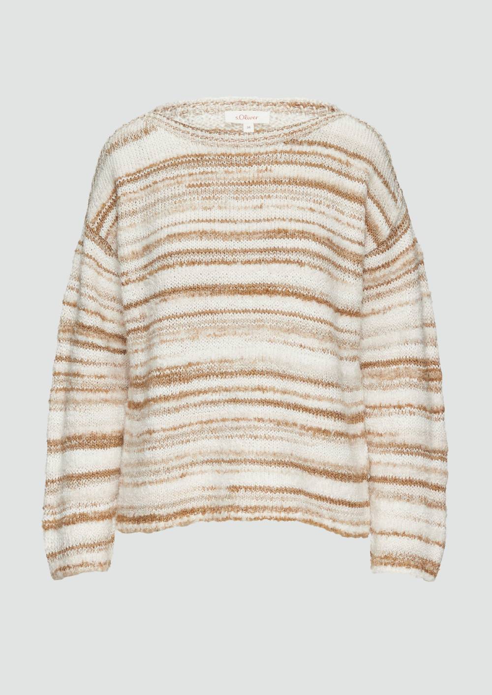 S.Oliver Strukturierter Relaxed Fit-Pullover Mit überschnittenen Schultern