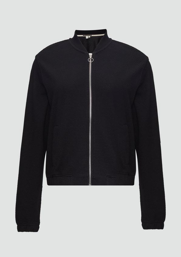 s.Oliver Strukturierter Sweat-Blouson aus Baumwollmix