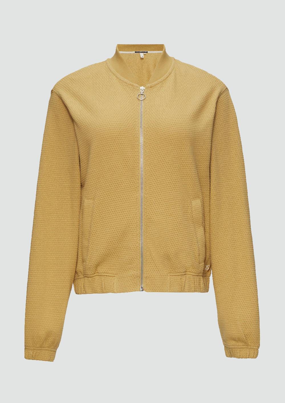 S.Oliver Strukturierter Sweat-Blouson Aus Baumwollmix