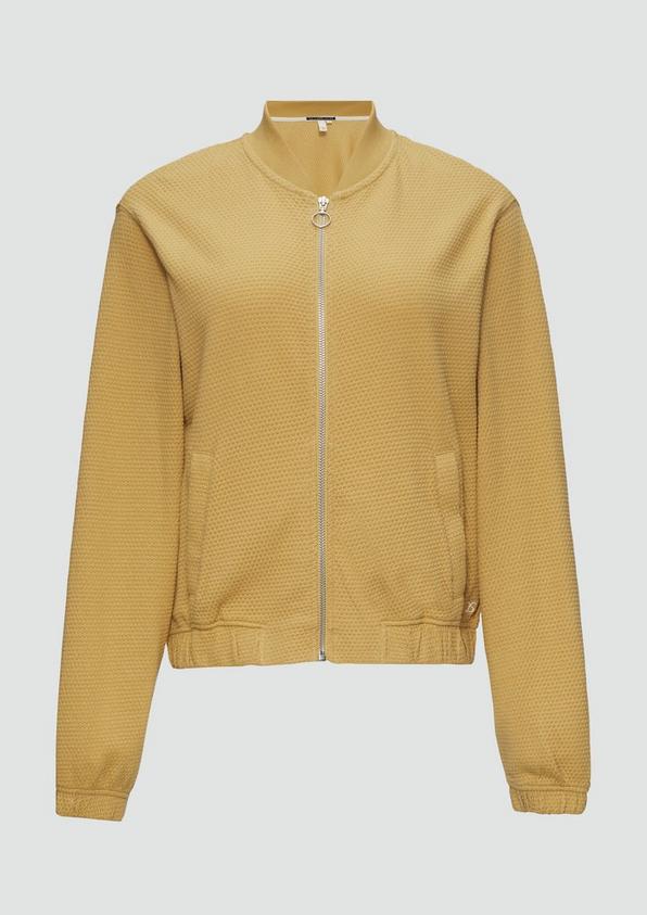 s.Oliver Strukturierter Sweat-Blouson aus Baumwollmix