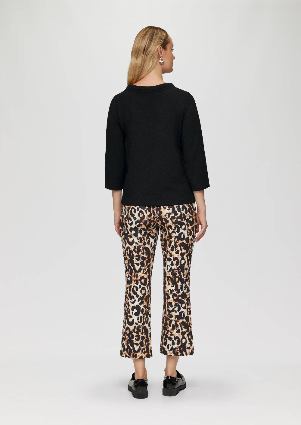 S.Oliver Strukturiertes Sweatshirt Mit Rundhalsausschnitt