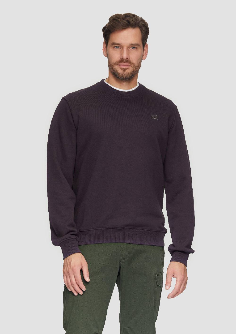 S.Oliver Sweatshirt Aus Baumwollmix Mit Logo-Detail