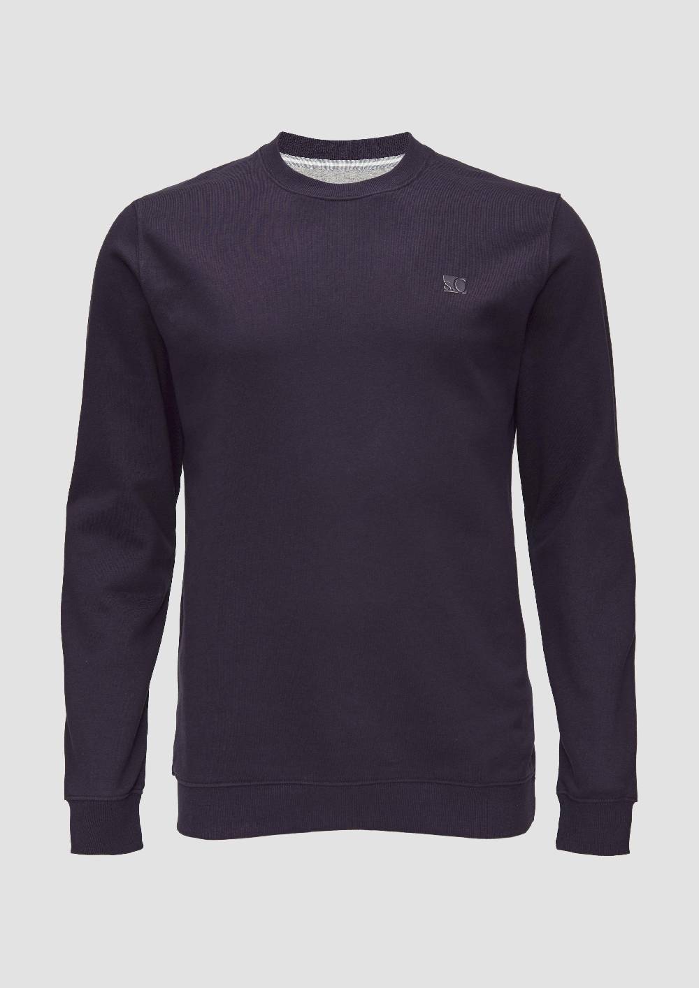 S.Oliver Sweatshirt Aus Baumwollmix Mit Logo-Detail