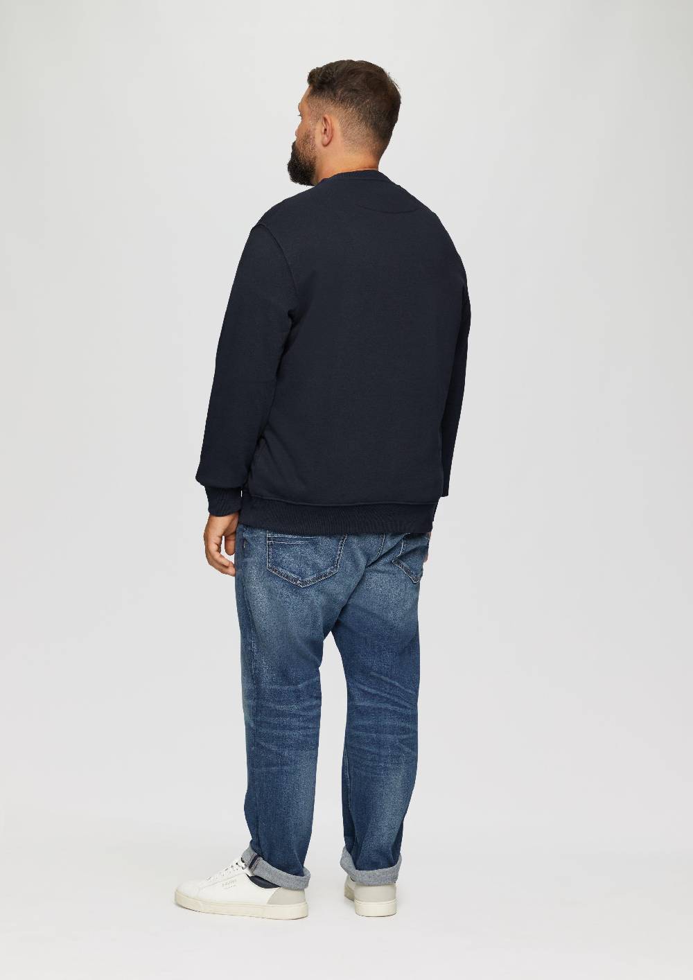 S.Oliver Sweatshirt Aus Baumwollmix Mit Logo-Detail